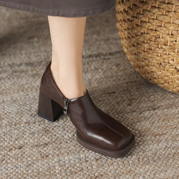 Handcrafted Luxury Leather Women’s Shoes: Elegant Artistry & Quality(Easn20181863)