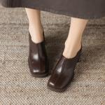 Handcrafted Luxury Leather Women’s Shoes: Elegant Artistry & Quality(Easn20181863)