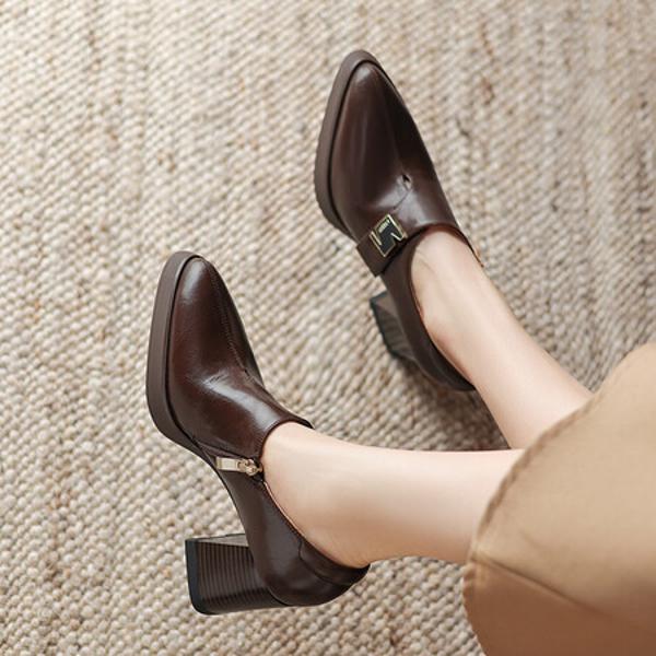 Handcrafted Leather Women’s Shoes: Luxurious Elegance Redefined(Easn20181862)