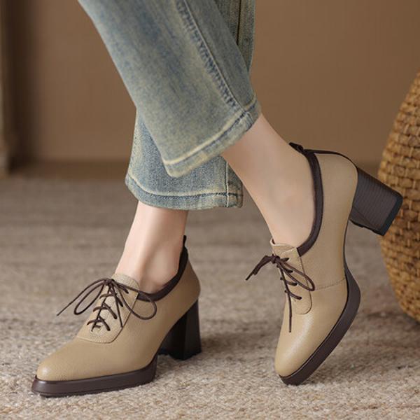 Handcrafted Luxury Leather Women’s Shoes(Easn20181870)