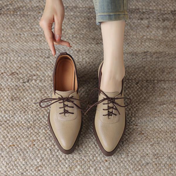 Handcrafted Luxury Leather Women’s Shoes(Easn20181870)