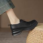 Handcrafted Genuine Leather Women's Shoes: Luxurious Elegance in Every Stitch(Easn20181885)