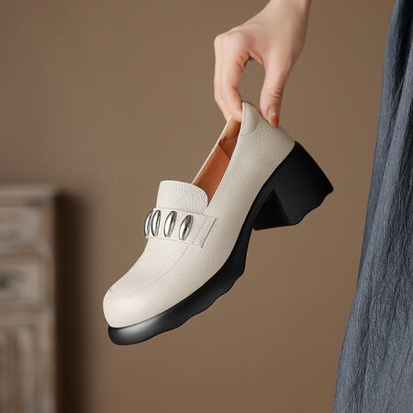 Handcrafted Luxury Leather Women's Shoes, Exquisite Craftsmanship(Easn20181889)