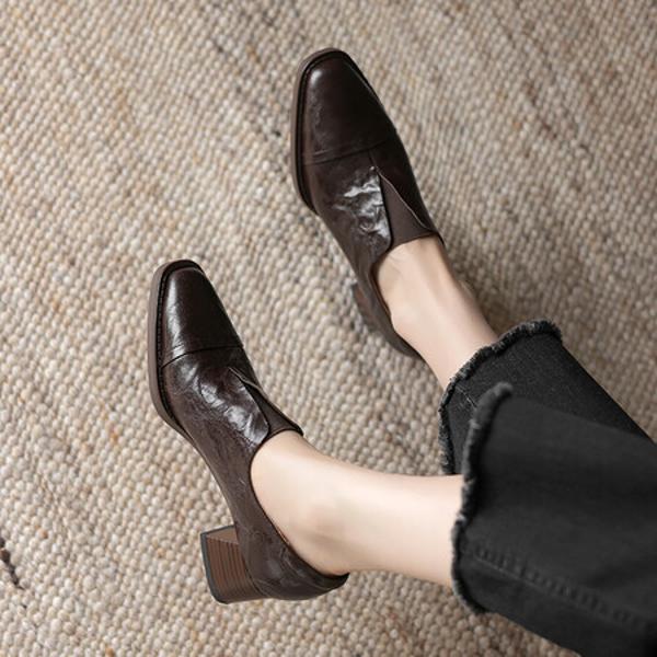 Exquisite Handcrafted Leather Women's Shoes: Luxury, Elegance, Quality(Easn20181882)