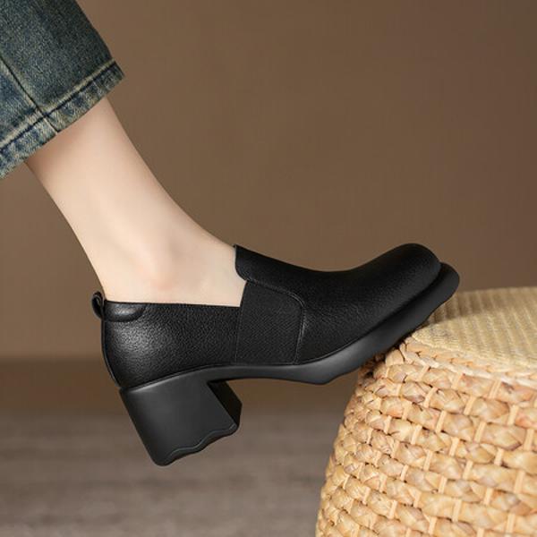 Handcrafted Leather Women's Shoes - Luxurious Elegance and Quality Craftsmanship(Easn20181890)