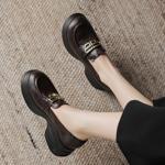 Handcrafted Genuine Leather Women's Shoes - Elegant Luxury Quality(Easn20181886)