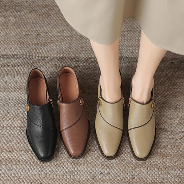 Handcrafted Luxury Leather Women's Shoes: Elegance in Every Stitch(Easn20181893)