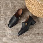 Handcrafted Luxury Leather Women's Shoes: Elegance in Every Stitch(Easn20181893)