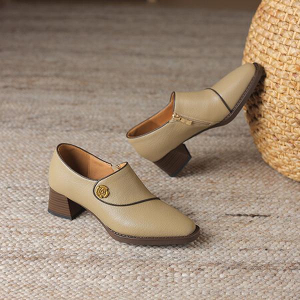 Handcrafted Luxury Leather Women's Shoes: Elegance in Every Stitch(Easn20181893)