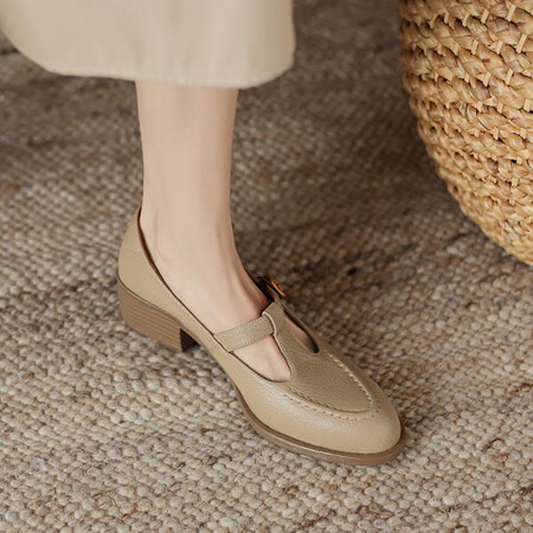 Handcrafted Leather Women's Shoes: Elegance Redefined(Easn20181898)