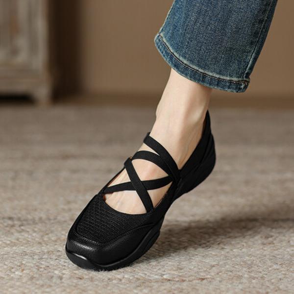 Elegant Handcrafted Genuine Leather Women's Shoes(Easn20181895)