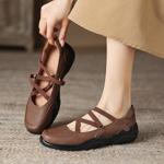Elegant Handcrafted Genuine Leather Women's Shoes(Easn20181895)