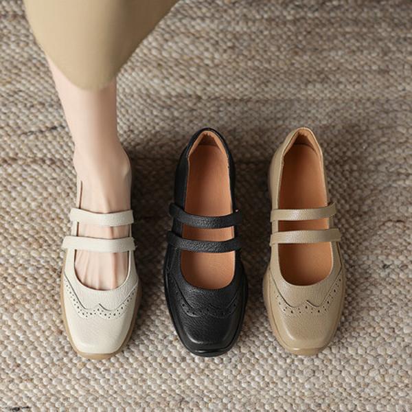 Exquisite Handcrafted Leather Women's Shoes: A Touch of Luxury and Elegance(Easn20181897)