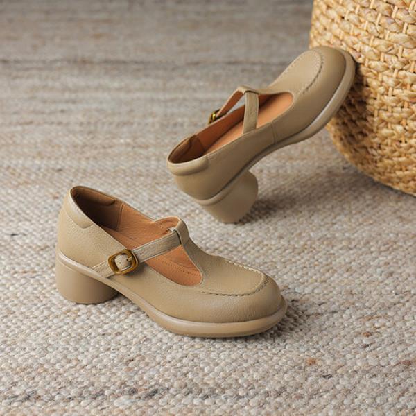 Handcrafted Genuine Leather Women's Shoes: Luxury, Elegance, and Superior Craftsmanship(Easn20181918)