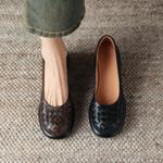 Elegant Handcrafted Leather Women's Shoes - Luxurious Craftsmanship(Easn20181922)