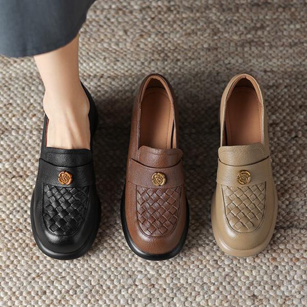 Luxury Handmade Leather Women's Shoes: Craftsmanship Meets Elegance(Easn20181925)