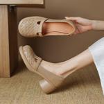 Sophisticated Handcrafted Genuine Leather Women’s Shoes - Luxury Redefined(Easn20181930)