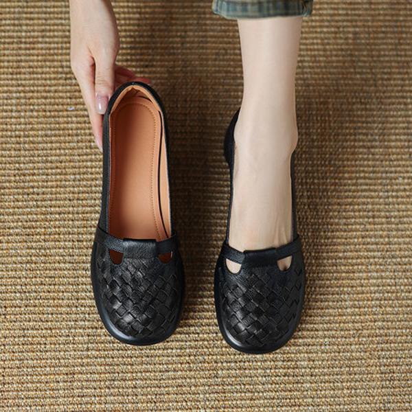 Sophisticated Handcrafted Genuine Leather Women’s Shoes - Luxury Redefined(Easn20181930)