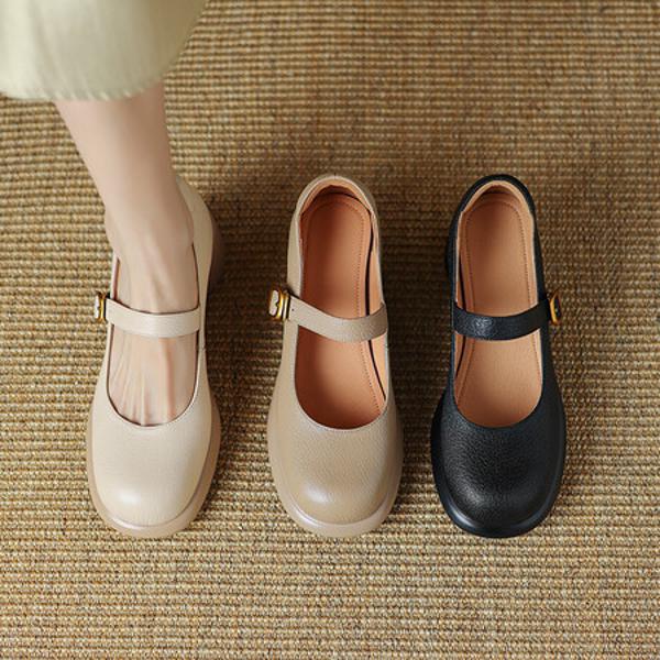 Elegant Handcrafted Leather Women's Shoes - Luxury Quality(Easn20181927)