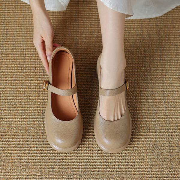 Elegant Handcrafted Leather Women's Shoes - Luxury Quality(Easn20181927)