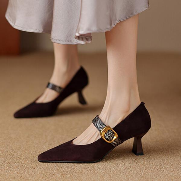 Handcrafted Luxury Leather Women's Shoes - Elegance Redefined(Easn20181955)