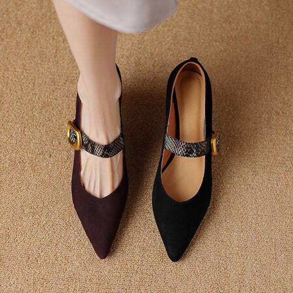 Handcrafted Luxury Leather Women's Shoes - Elegance Redefined(Easn20181955)