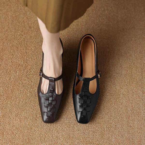 Elegantly Crafted Handmade Genuine Leather Women's Shoes(Easn20181952)