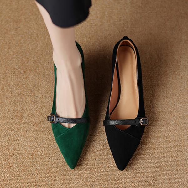 Exquisite Handcrafted Leather Women’s Shoes for Elegant Sophistication(Easn20181967)