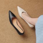 Elegant Handcrafted Genuine Leather Women's Shoes - Luxurious Quality(Easn20181963)