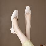 Elegantly Crafted Handcrafted Leather Women's Shoes of Luxury Quality(Easn20181960)