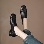 Handcrafted Luxurious Leather Women's Shoes(Easn20182076)