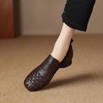 Handcrafted Luxurious Leather Women's Shoes(Easn20182076)