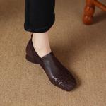 Handcrafted Luxurious Leather Women's Shoes(Easn20182076)