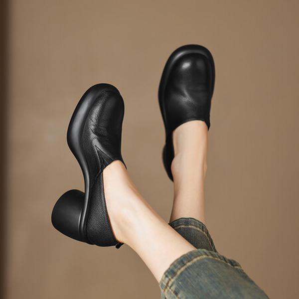 Exquisite Handmade Leather Women’s Shoes: Sophisticated Craftsmanship & Luxury(Easn20182071)