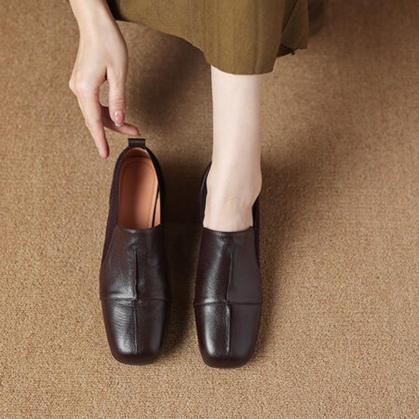 Handcrafted Luxury Leather Shoes for Elegant Women(Easn20182080)