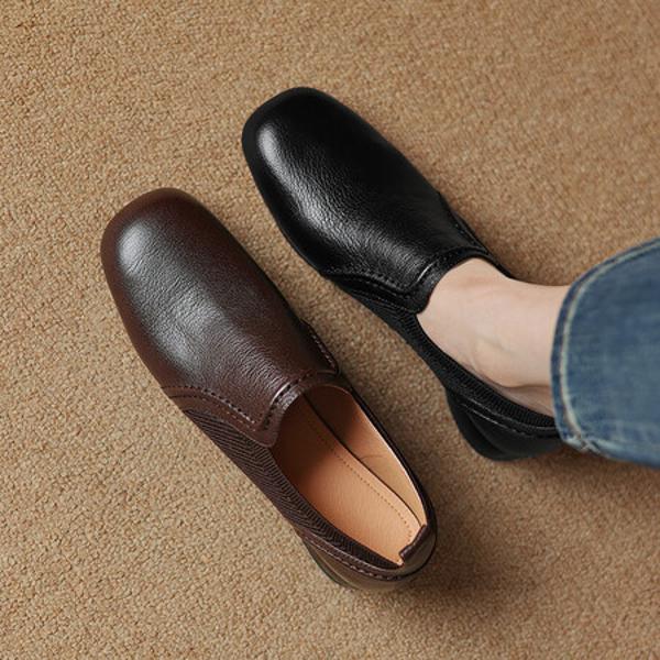 Exquisite Handmade Leather Women's Shoes: Luxury Craftsmanship and Elegance(Easn20182077)