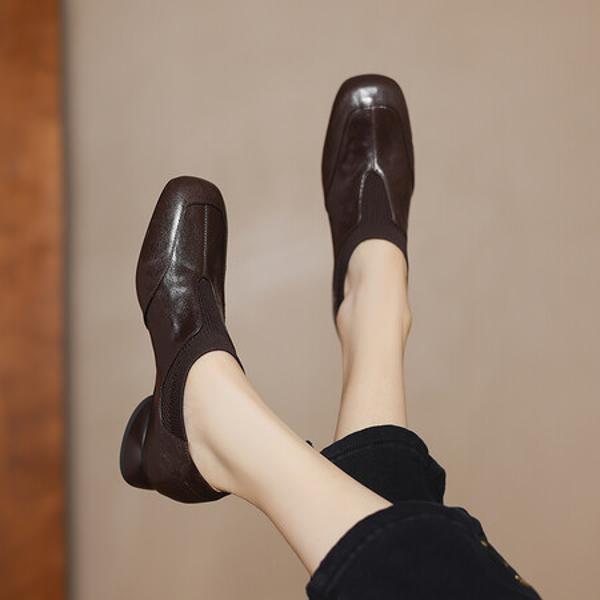 Exquisite Handmade Leather Women's Shoes: Luxurious Craftsmanship & Elegance(Easn20182121)