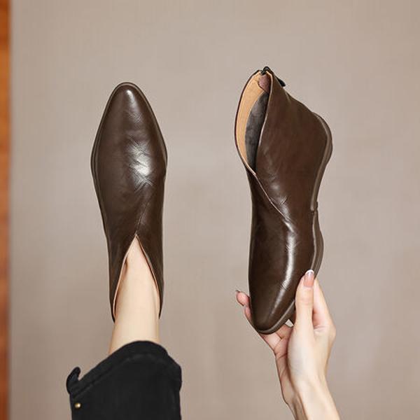 Exquisite Handcrafted Leather Women's Shoes - Luxurious Elegance(Easn20182256)