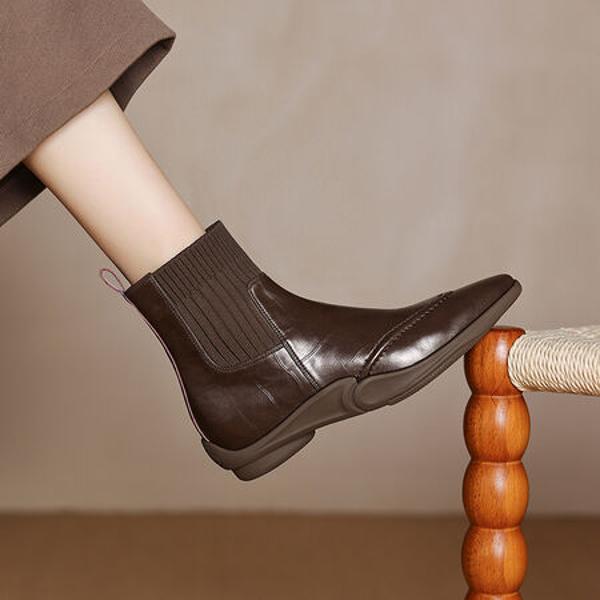 Elegant Handcrafted Leather Women's Shoes: Luxurious Quality and Craftsmanship(Easn20182253)