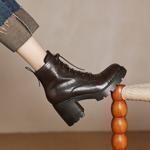 Handcrafted Luxury Leather Women's Shoes for Elegant Style(Easn20182260)