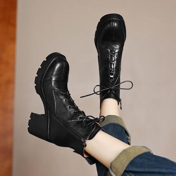 Handcrafted Luxury Leather Women's Shoes for Elegant Style(Easn20182260)