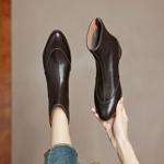 Elegant Handmade Genuine Leather Women's Shoes - Luxury Craftsmanship(Easn20182265)