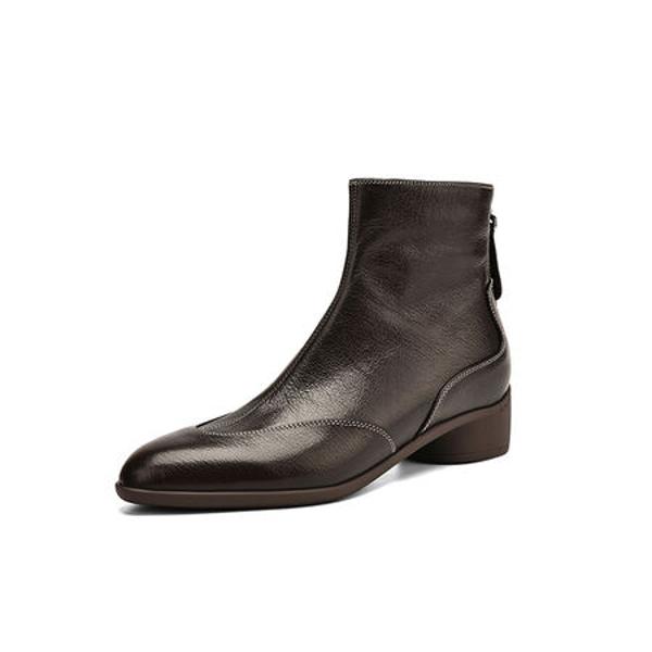 Elegant Handmade Genuine Leather Women's Shoes - Luxury Craftsmanship(Easn20182265)