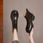 Handcrafted Genuine Leather Women's Shoes: Elegance Meets Luxury Quality(Easn20182269)