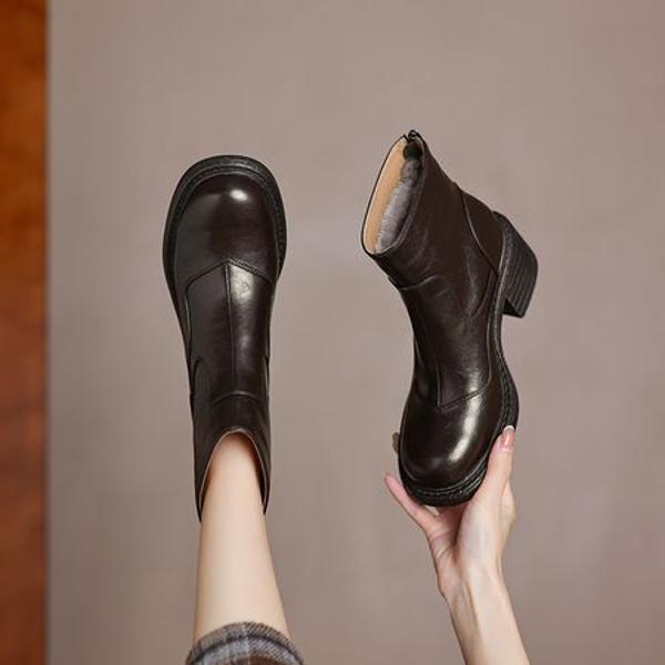 Handcrafted Genuine Leather Women's Shoes: Elegance Meets Luxury Quality(Easn20182269)