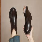 Handcrafted Leather Women's Shoes: Elegance Redefined.(Easn20182275)