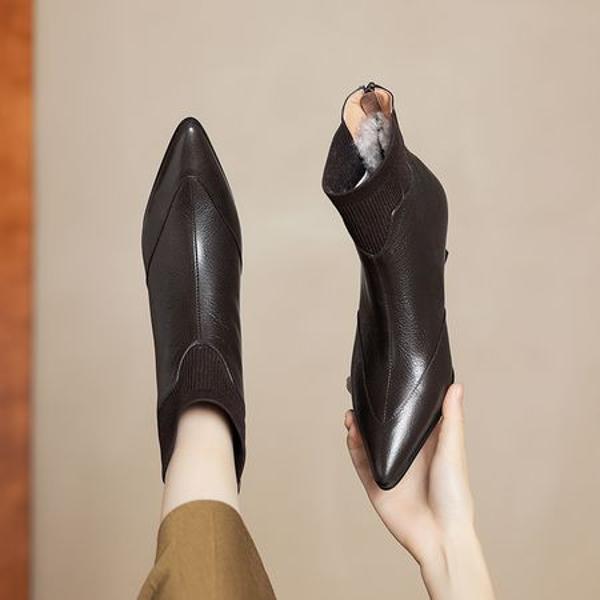 Elegant Handcrafted Leather Women's Shoes: Premium Quality & Luxurious Craftsmanship(Easn20182292)