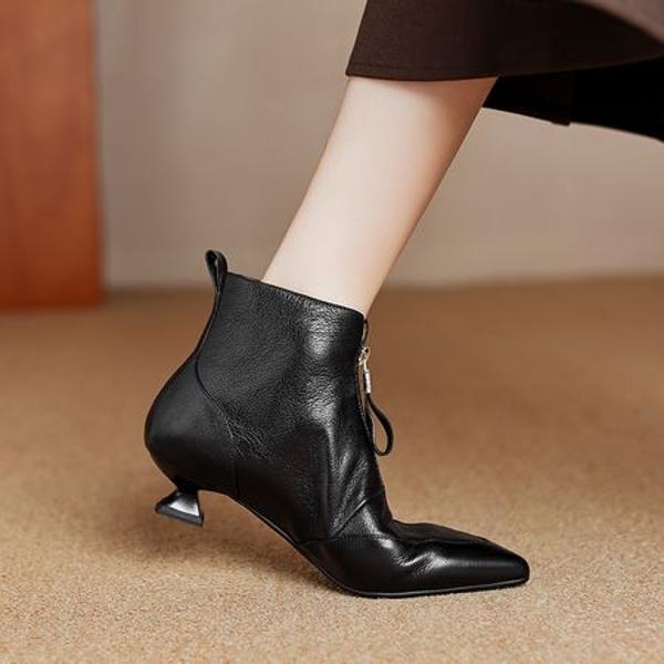 Handcrafted Luxury Leather Women's Shoes with Timeless Elegance(Easn20182295)