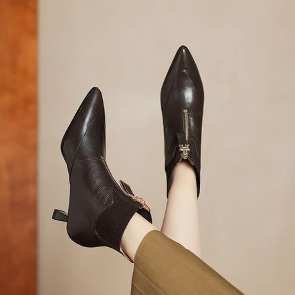 Handcrafted Luxury Leather Shoes for Elegant Women(Easn20182291)