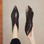 Handcrafted Genuine Leather Women's Shoes - Elegance Meets Luxury Quality(Easn20182297)